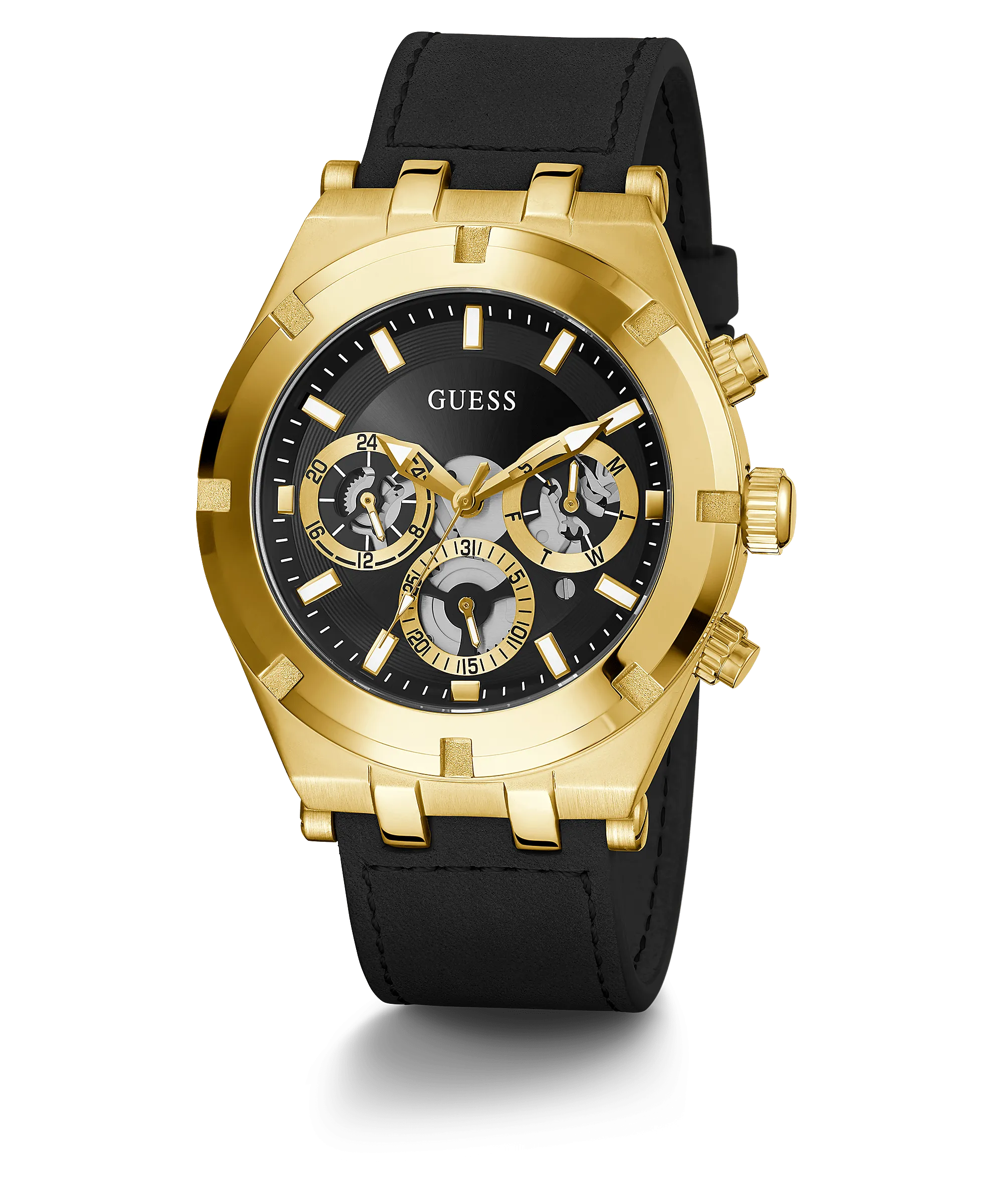 Guess Multi-function Gold & Black Men's Watch GW0262G2