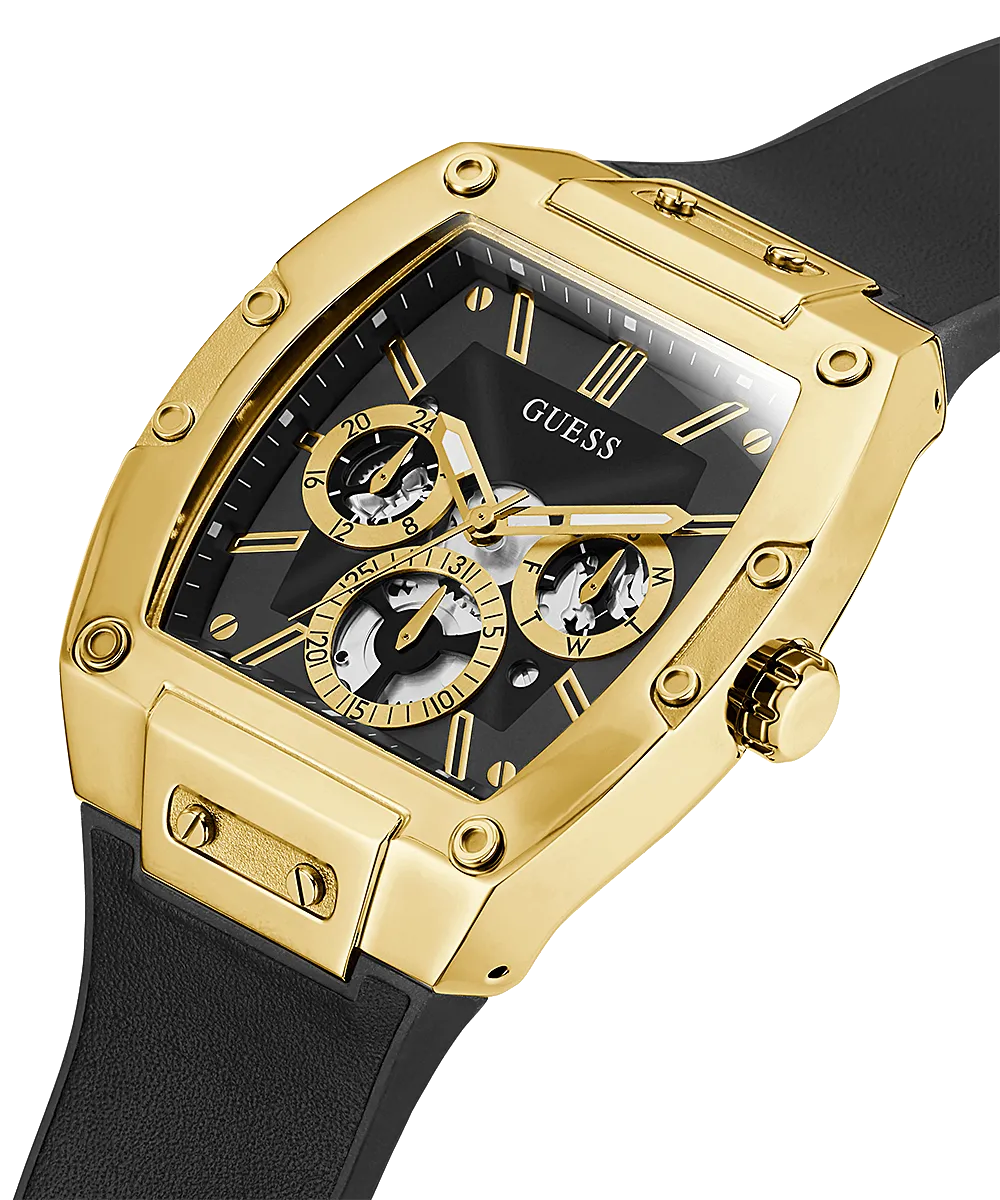 Guess Phoenix Multi-function Black Silicone Men's Watch GW0202G1