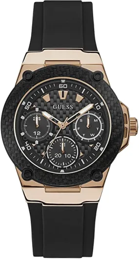 Guess U1094L6 Black Silicone Strap Men Watches