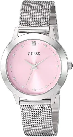 Guess U1197L3 Chelsea Stainless Steel Mesh Strap Women Watches