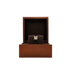 H heure XS black crocodile strap with diamonds rrp8240