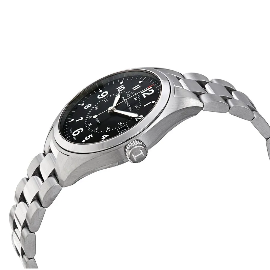 Hamilton Khaki Field Black Dial Stainless Steel Men's Watch H68551933