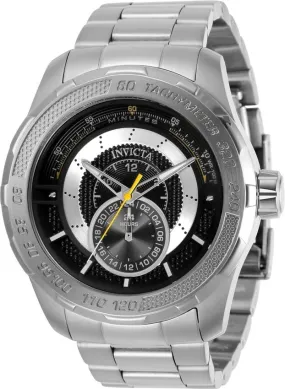 Invicta S1 Rally Quartz Black Dial Stainless Steel Men's Watch 30568