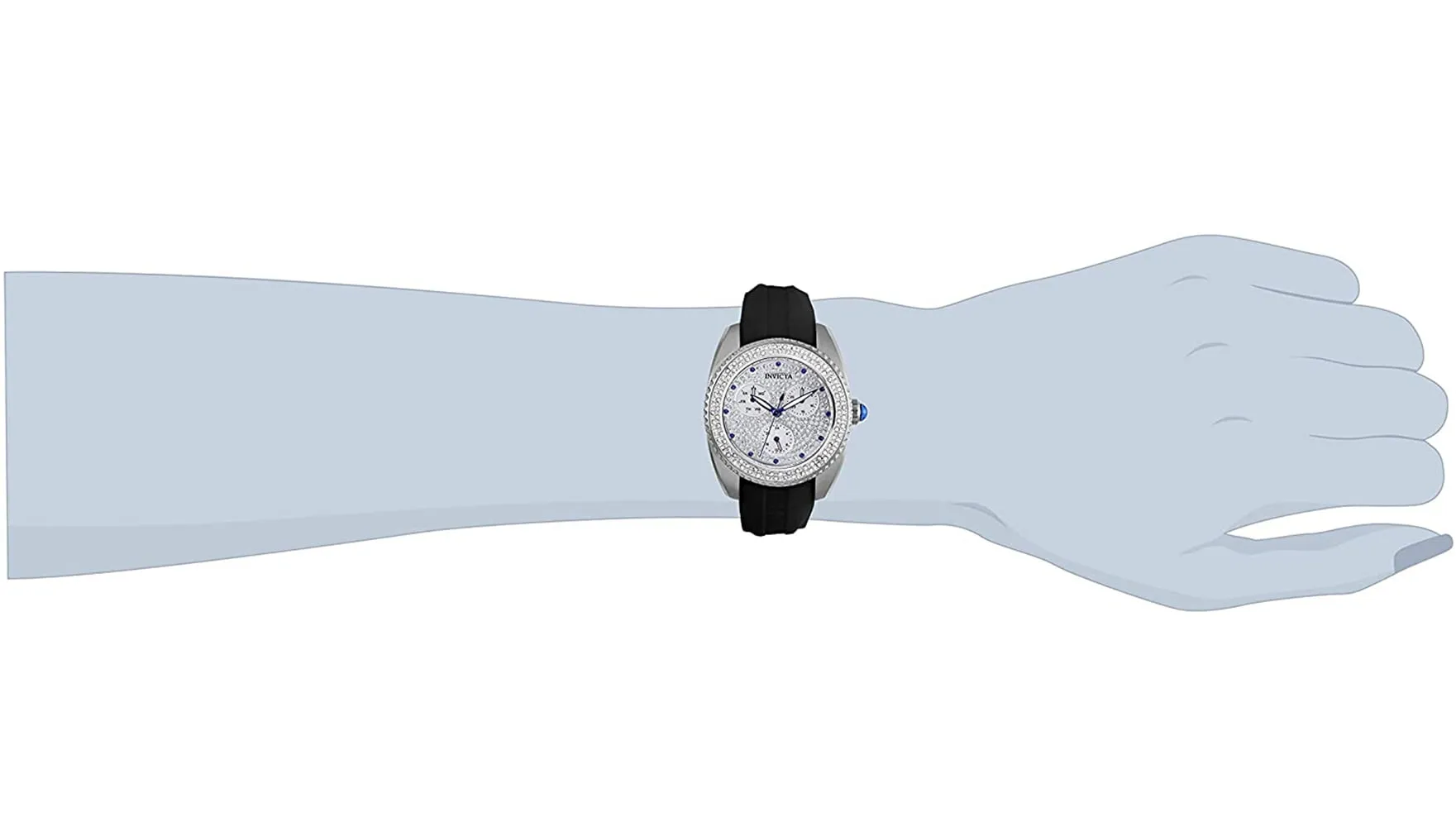 Invicta Women's Angel 28483 38mm White Dial Silicone Watch