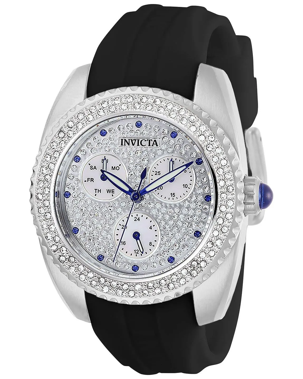Invicta Women's Angel 28483 38mm White Dial Silicone Watch