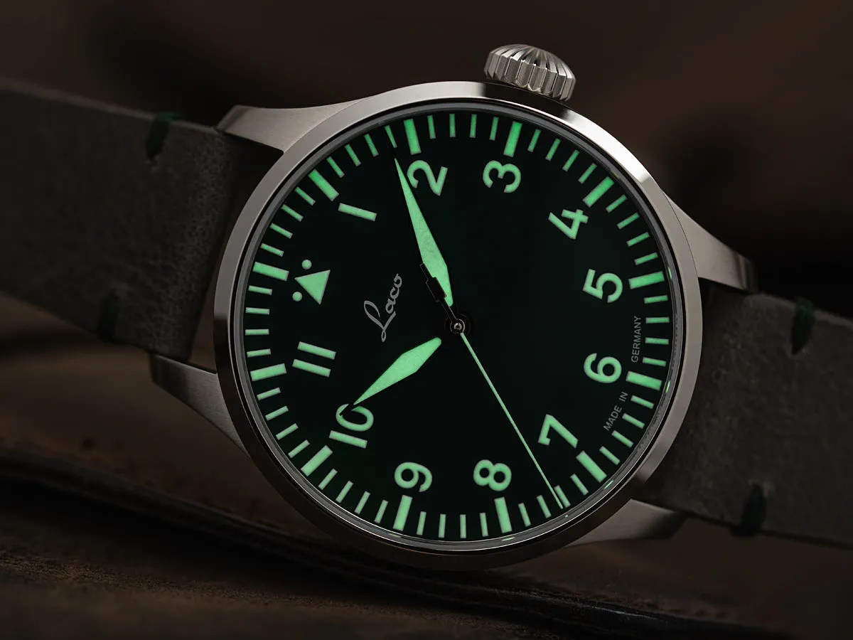 LACO PILOT WATCH BASIC AUGSBURG GRUN 42 MM AUTOMATIC