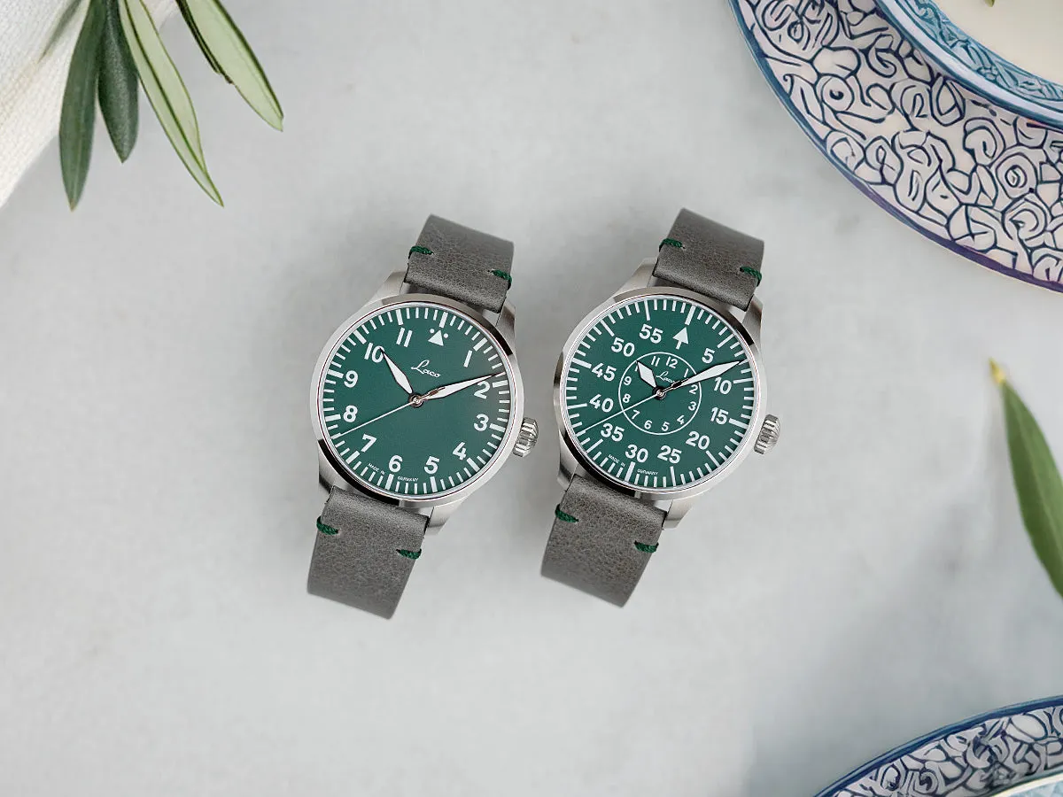 LACO PILOT WATCH BASIC AUGSBURG GRUN 42 MM AUTOMATIC