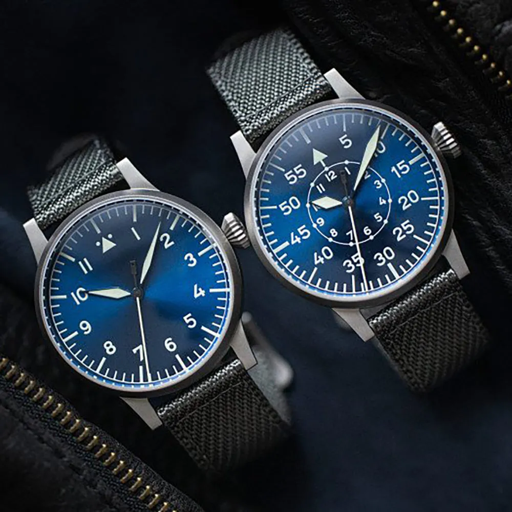 LACO PILOT WATCH ORIGINAL MÜNSTER BLAUE STUNDE 42 MM AUTOMATIC