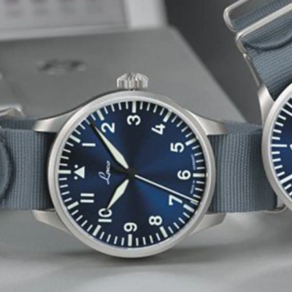 LACO PILOT WATCHES BASIC AUGSBURG BLAUE STUNDE 39 MM AUTOMATIC