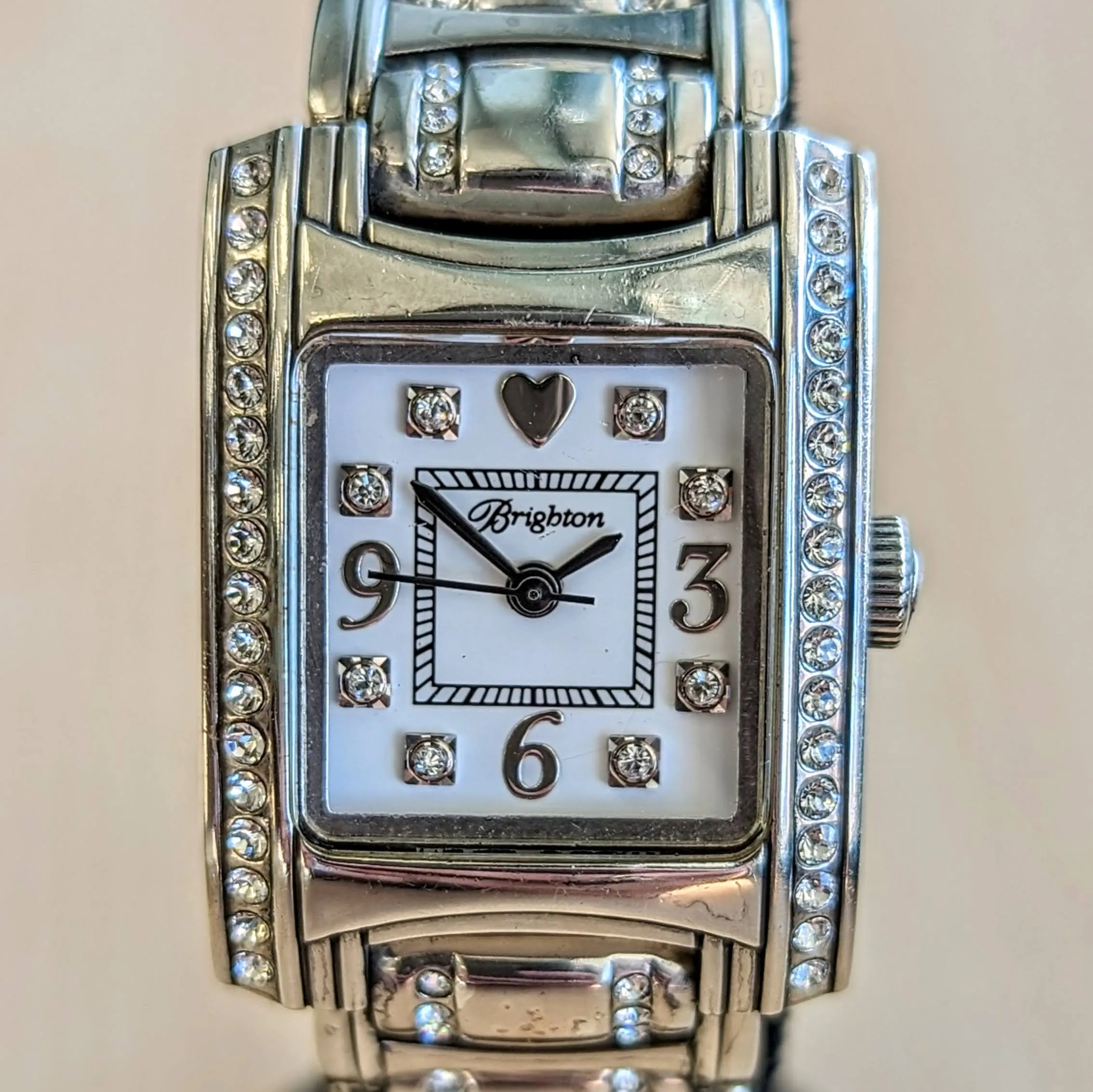Ladies BRIGHTON "Turin" Watch Solid Silver and Swarovski Crystals Wristwatch
