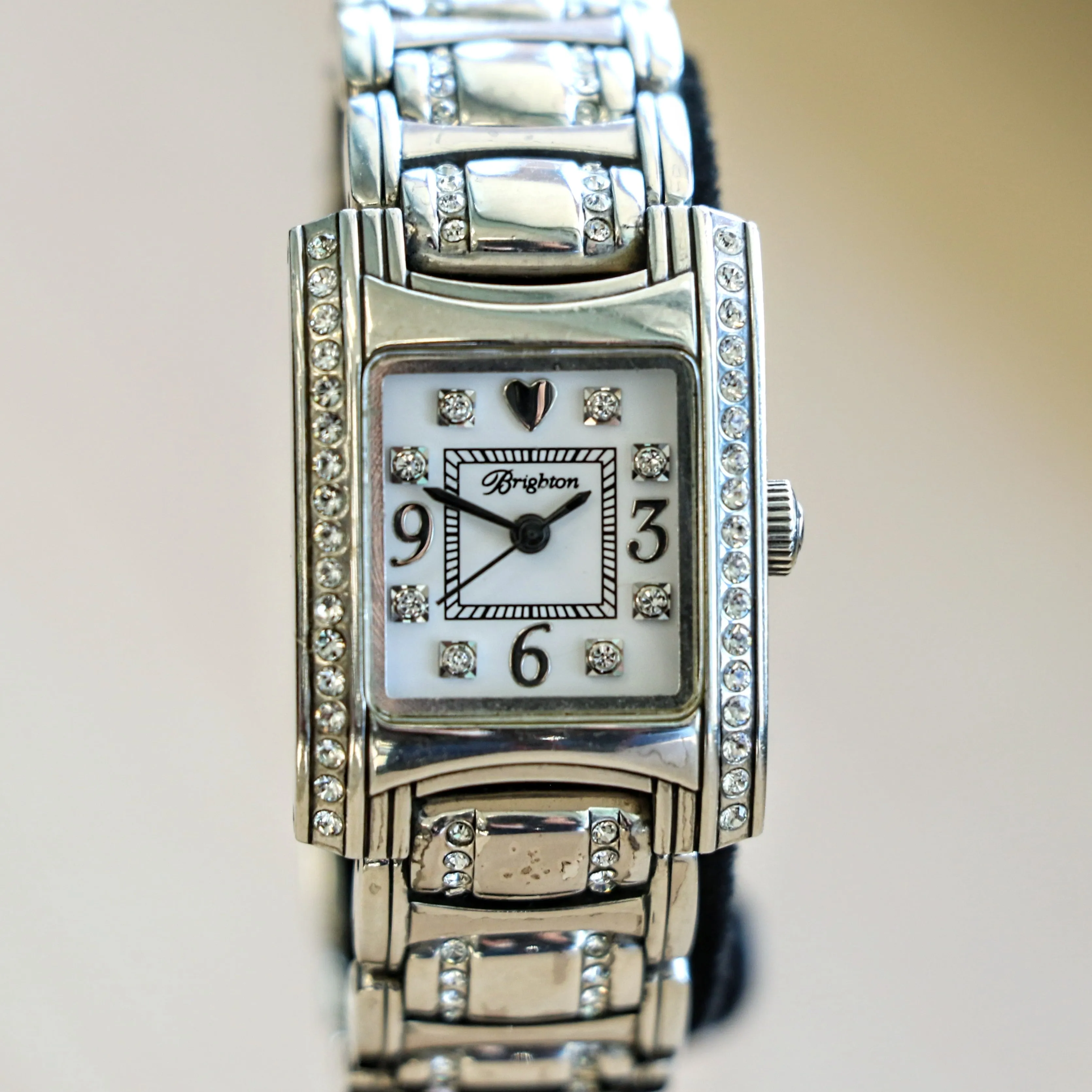 Ladies BRIGHTON "Turin" Watch Solid Silver and Swarovski Crystals Wristwatch