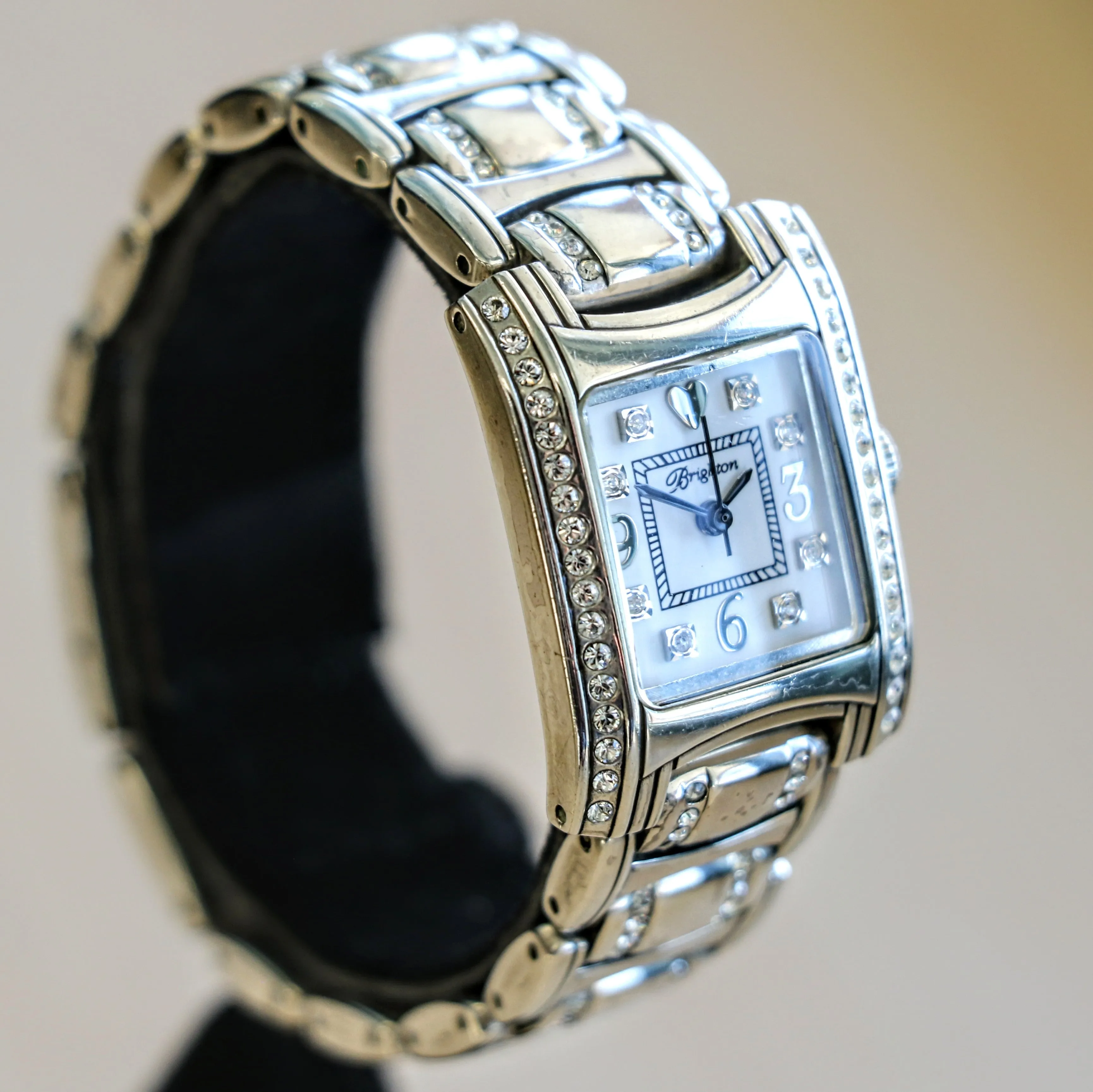Ladies BRIGHTON "Turin" Watch Solid Silver and Swarovski Crystals Wristwatch