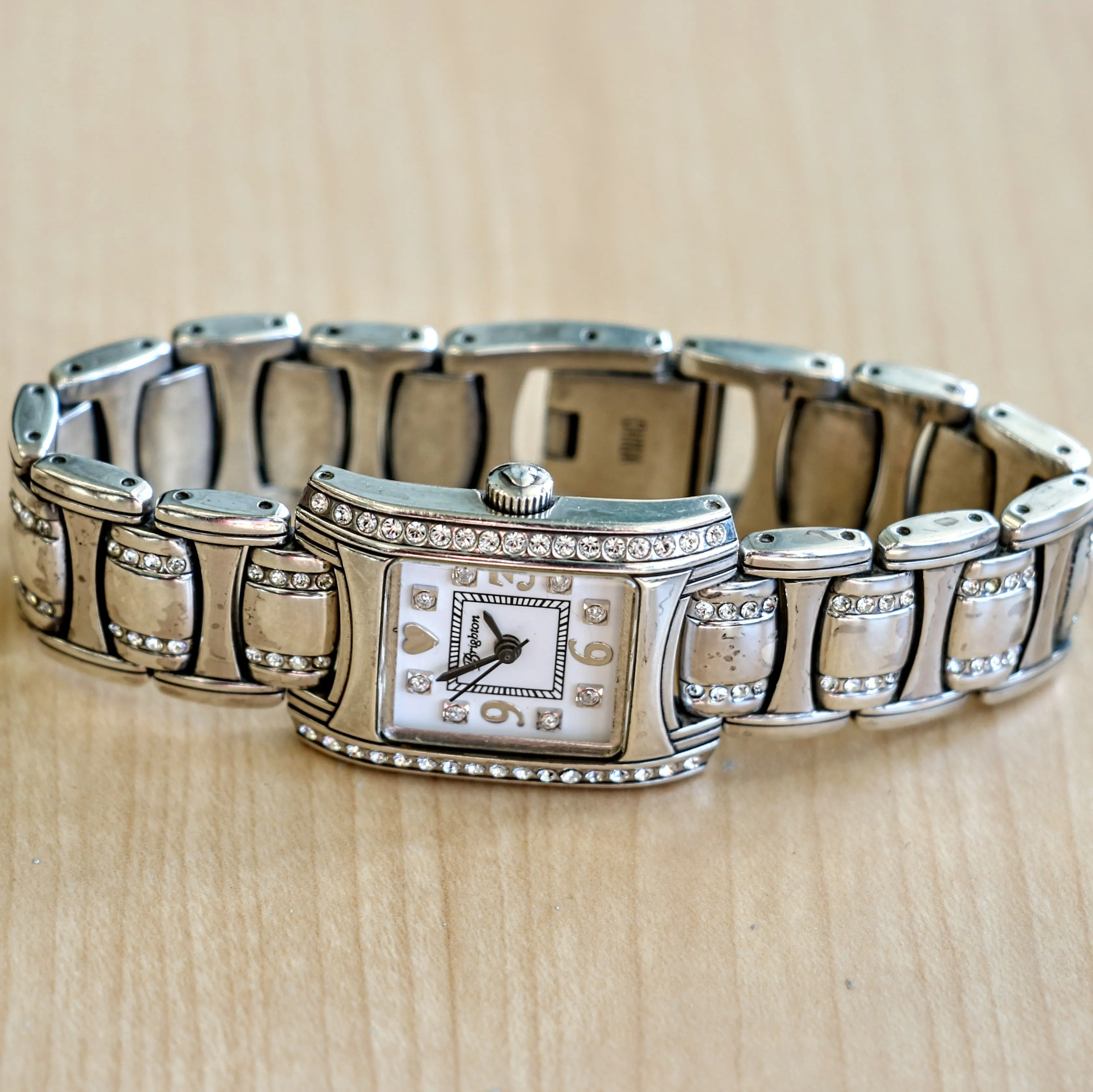 Ladies BRIGHTON "Turin" Watch Solid Silver and Swarovski Crystals Wristwatch