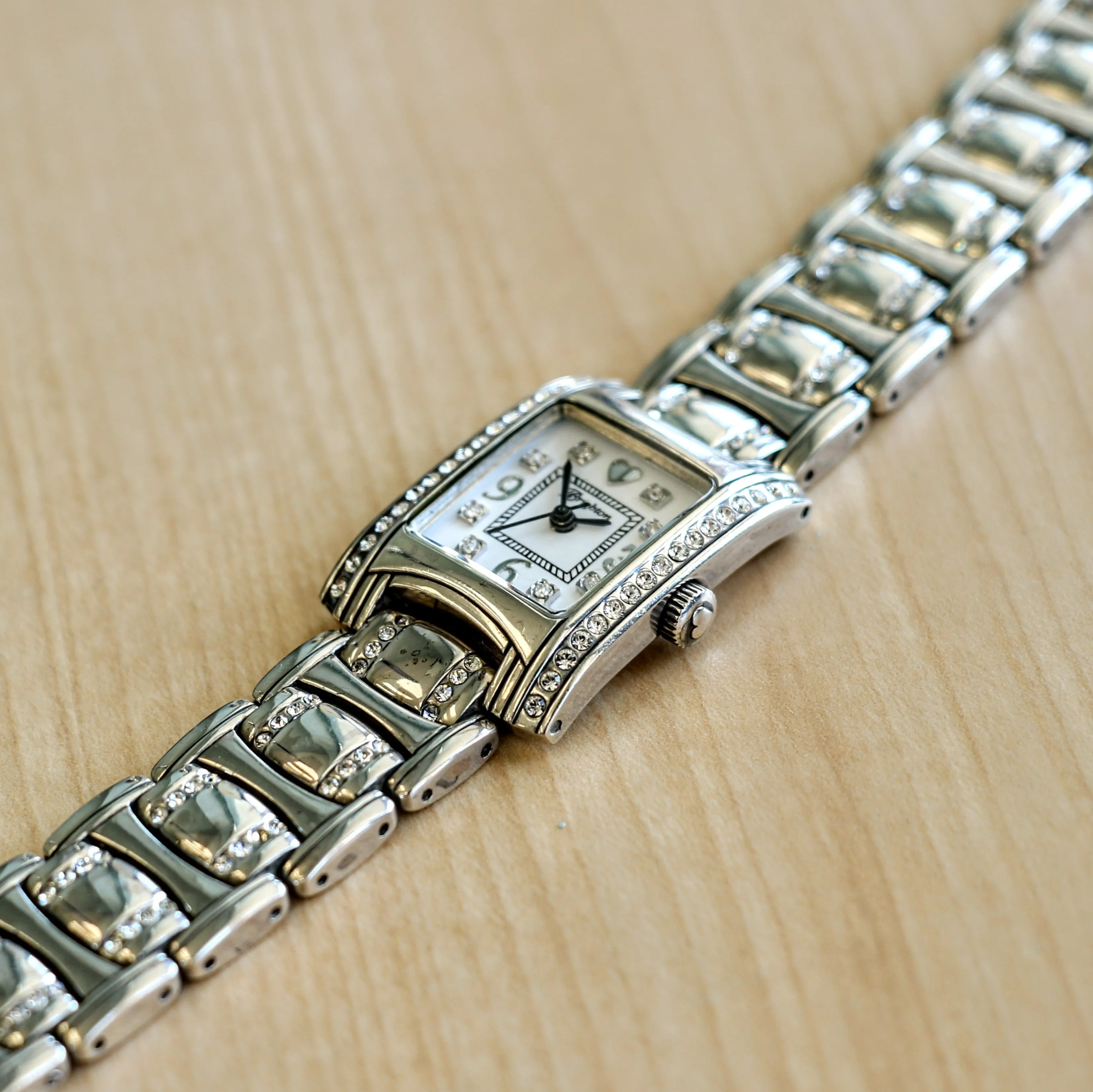 Ladies BRIGHTON "Turin" Watch Solid Silver and Swarovski Crystals Wristwatch