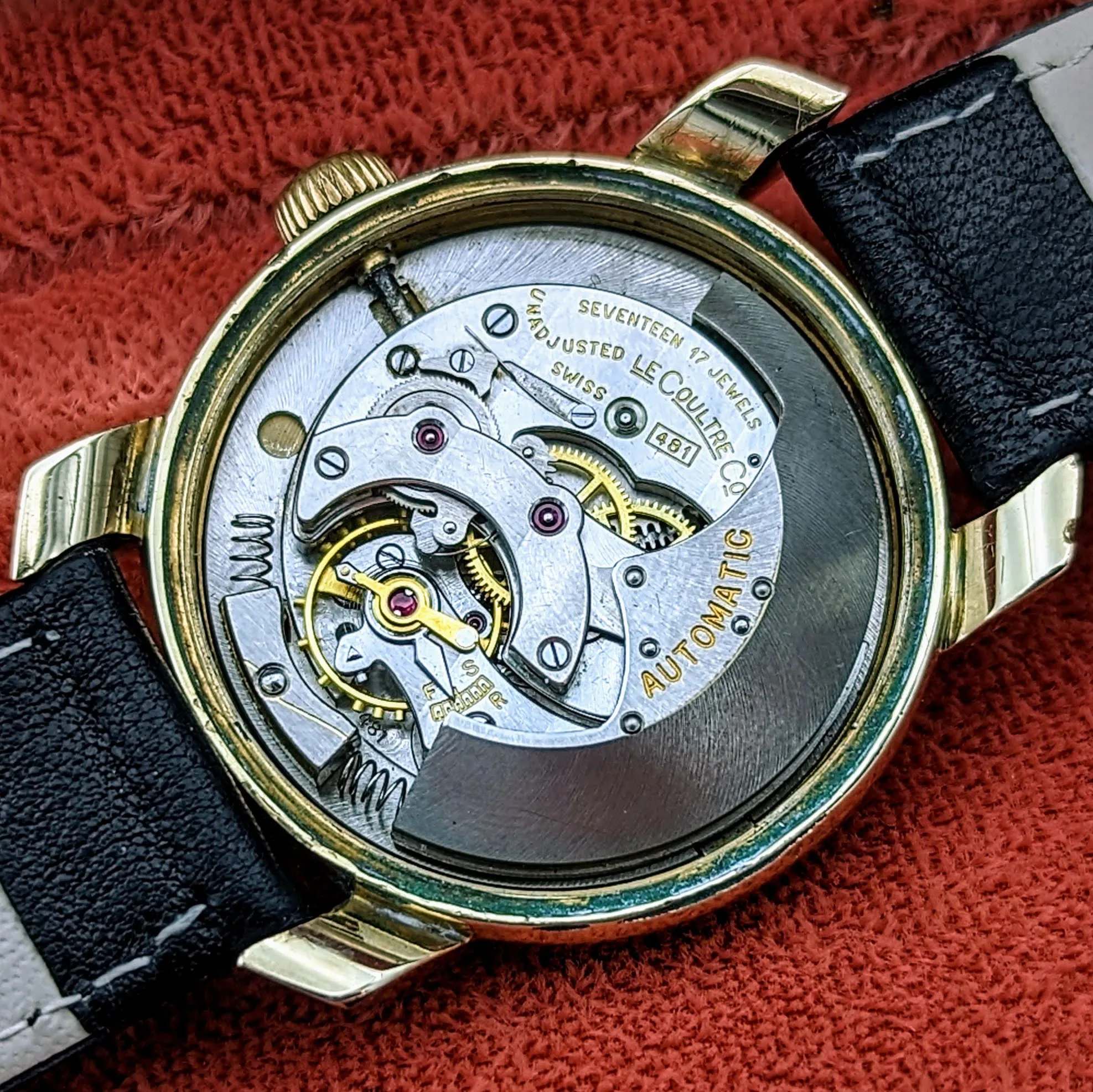 LeCoultre Bumper Automatic Watch Power-Reserve Indicator Wristwatch - In BOX!