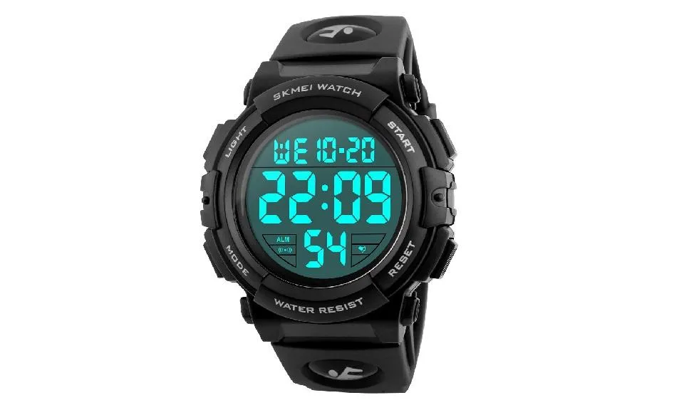LED Electronic Waterproof Men Wristwatches