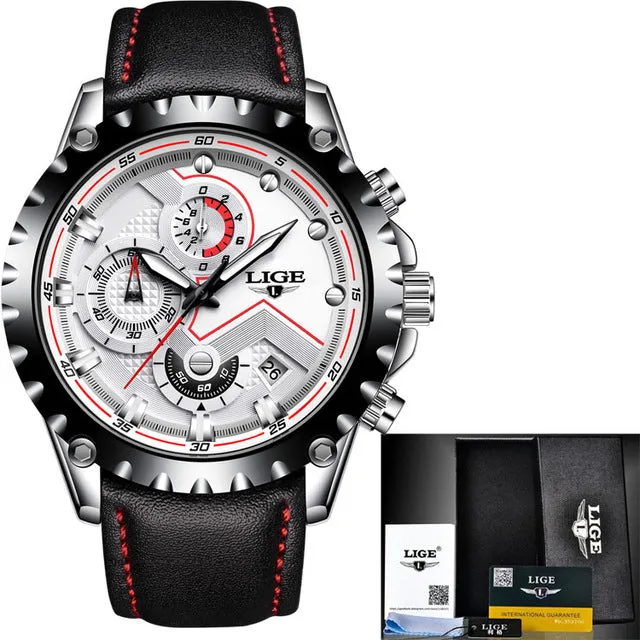 LIGE Brand Men's Fashion and Sports Watches
