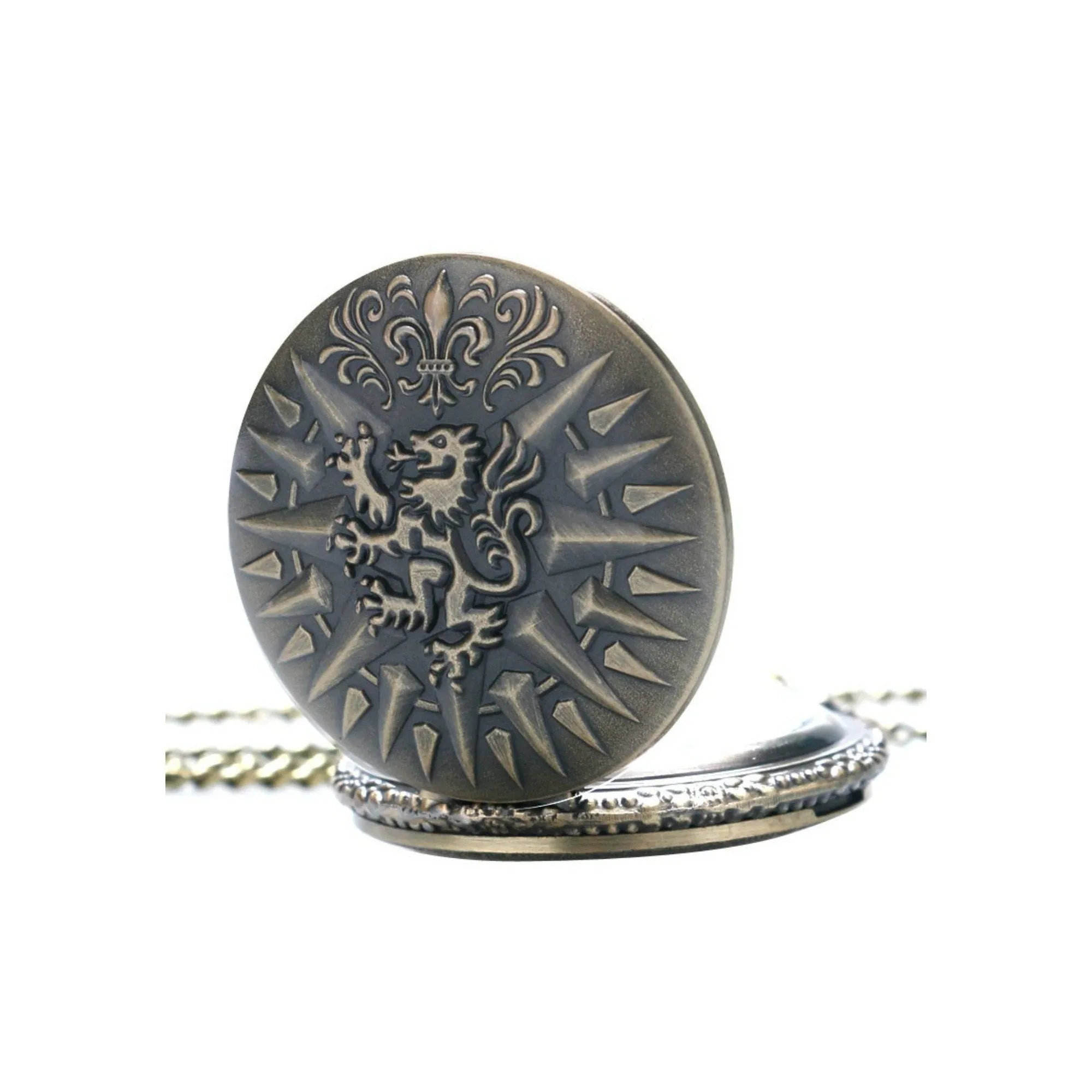 Lion Rampant Of Scotland Quartz Pocket Watch