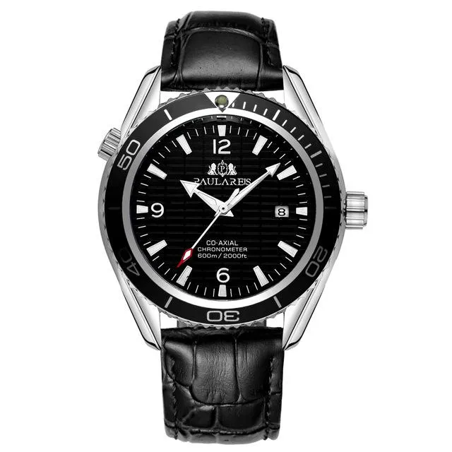 Luxury Automatic Bond Watch - Leather Strap