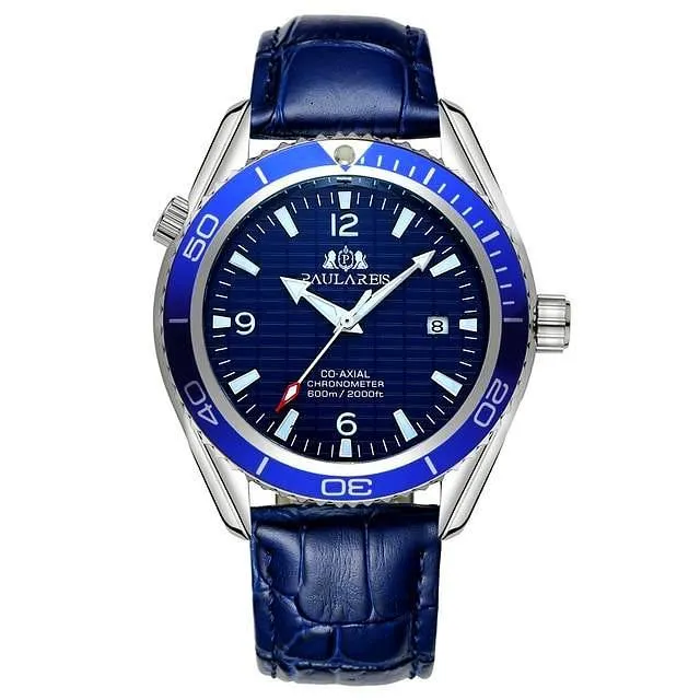 Luxury Automatic Bond Watch - Leather Strap
