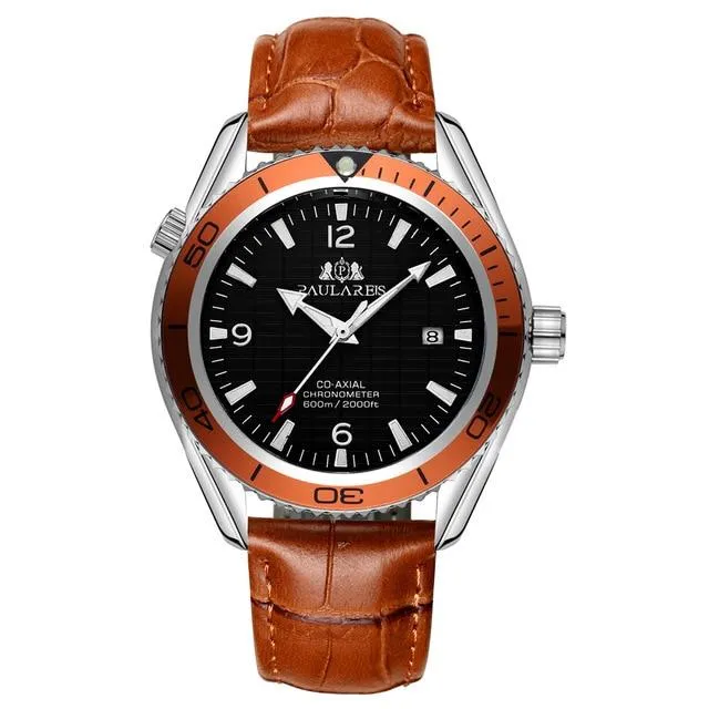 Luxury Automatic Bond Watch - Leather Strap