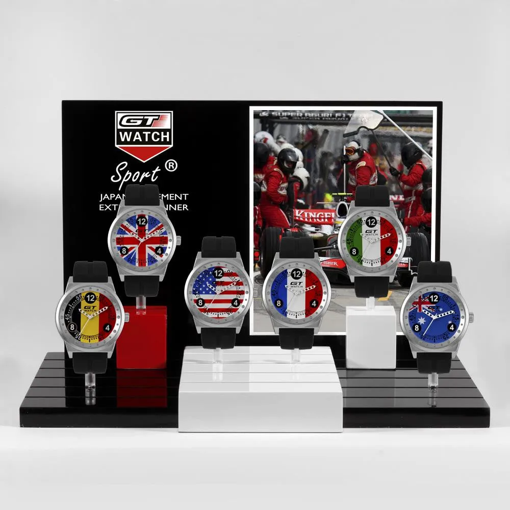 Luxury Brand GT Sports Watch Italy Fashion Design Women's Casual Classic Bracelet Silicone Strap Men's Dress Trend Watches