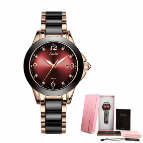 Luxury Ceramic Analog Watch