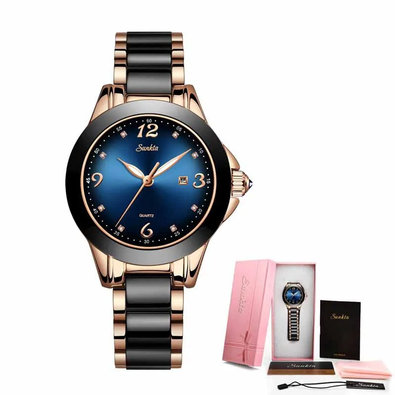 Luxury Ceramic Analog Watch