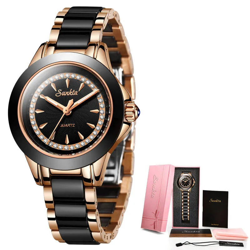 Luxury Ceramic Analog Watch