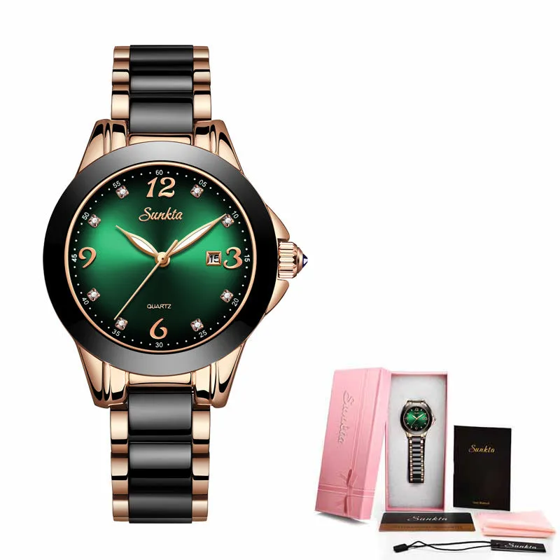 Luxury Ceramic Analog Watch