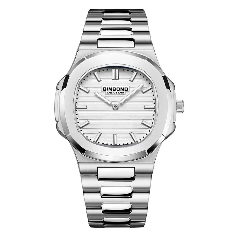 Luxury Stainless Strap 30M Waterproof Luminous Men Quartz Watches
