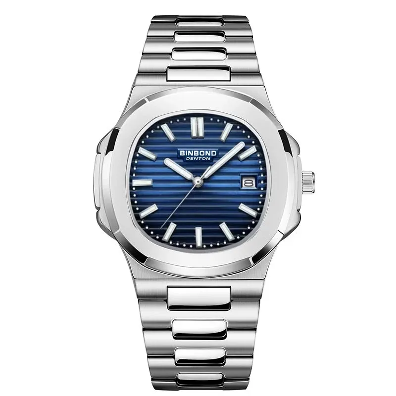Luxury Stainless Strap 30M Waterproof Luminous Men Quartz Watches