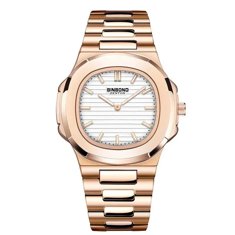 Luxury Stainless Strap 30M Waterproof Luminous Men Quartz Watches