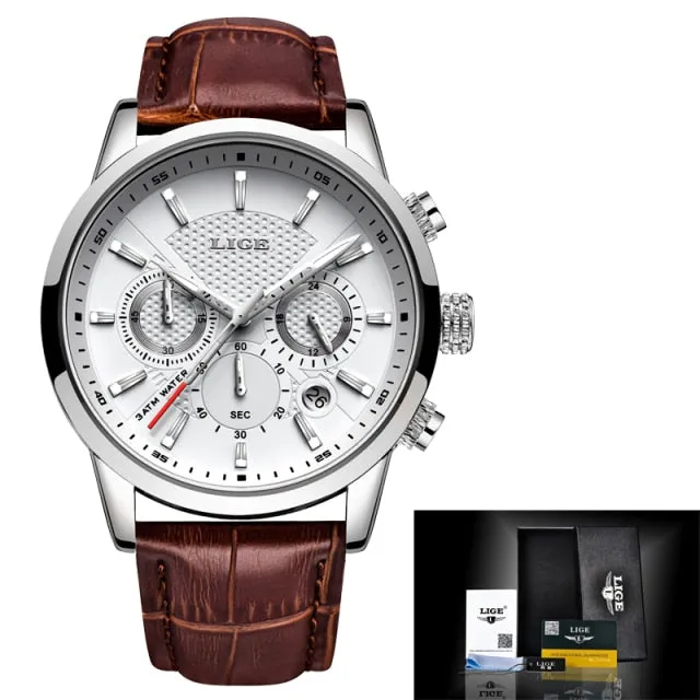 Luxury  Waterproof Sport Wrist Watch Chronograph