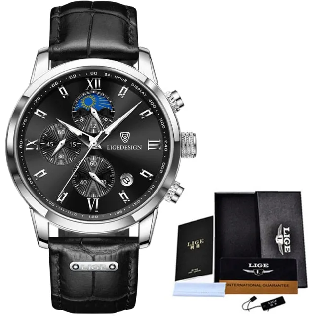 Luxury  Waterproof Sport Wrist Watch Chronograph