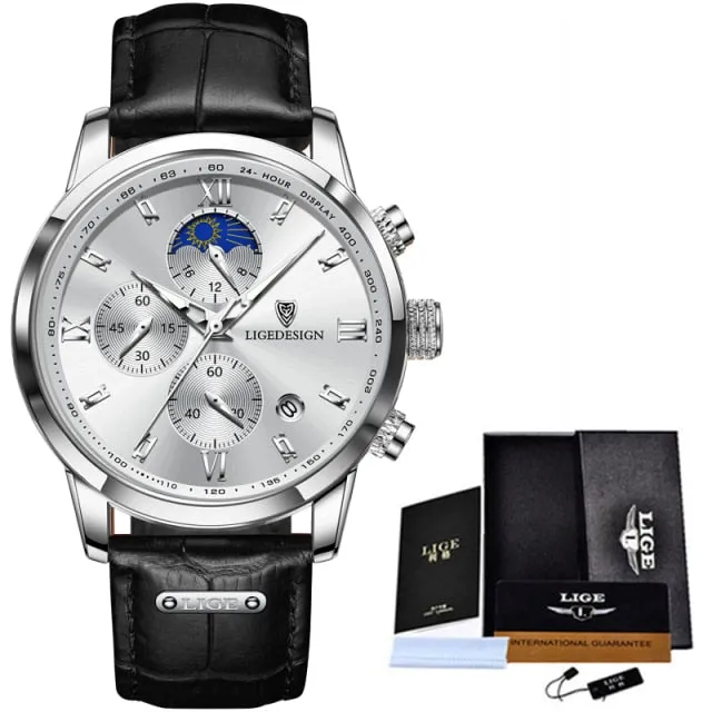 Luxury  Waterproof Sport Wrist Watch Chronograph