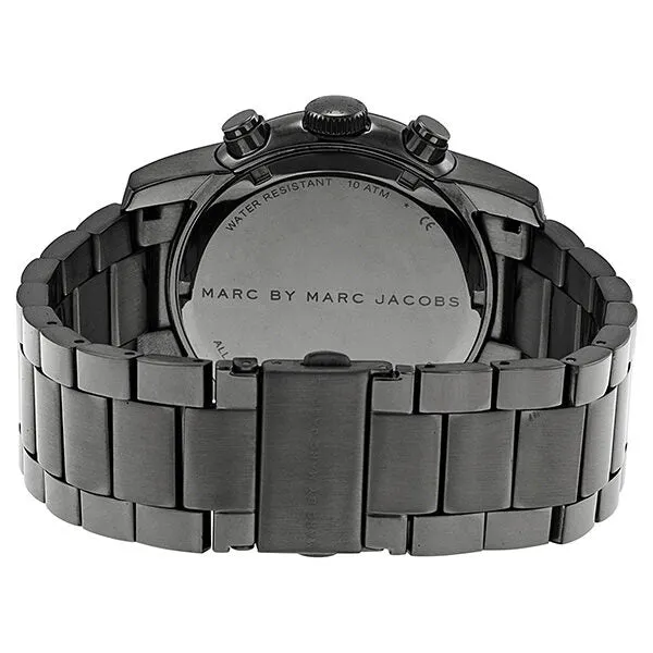 Marc By Marc Jacobs Larry Chronograph Dark Grey Dial Gunmetal Ion-plated Men's Watch MBM5031