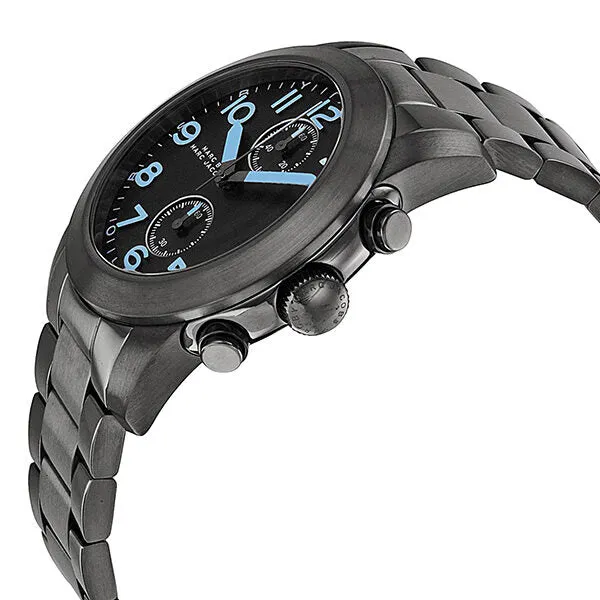 Marc By Marc Jacobs Larry Chronograph Dark Grey Dial Gunmetal Ion-plated Men's Watch MBM5031