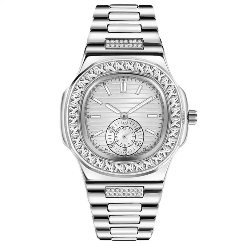 Men Big Famous Brand Watches Students Hip Hop Diamond Fashion