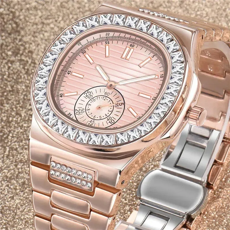 Men Big Famous Brand Watches Students Hip Hop Diamond Fashion