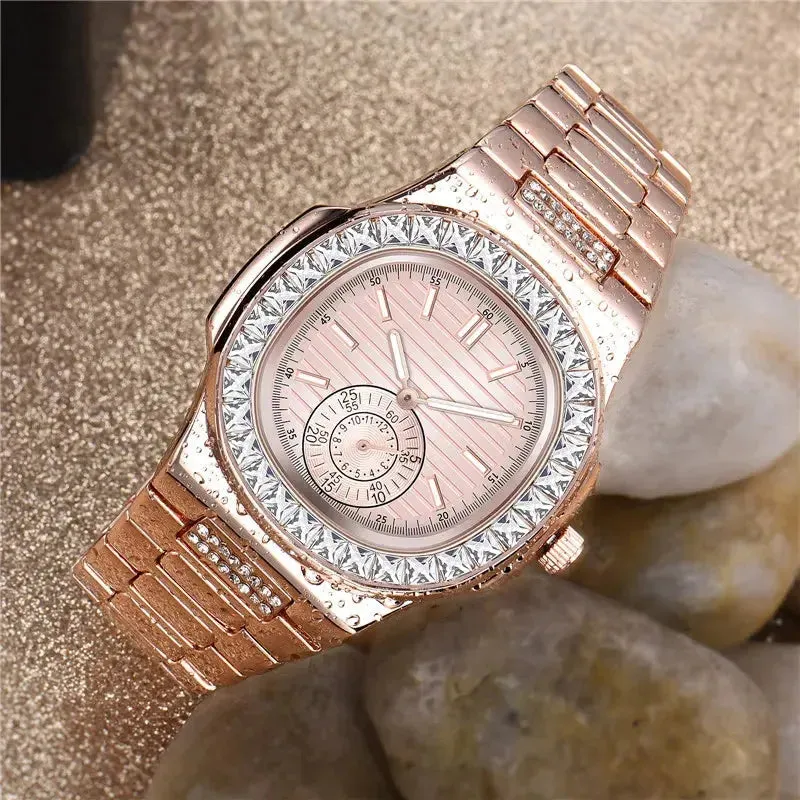 Men Big Famous Brand Watches Students Hip Hop Diamond Fashion