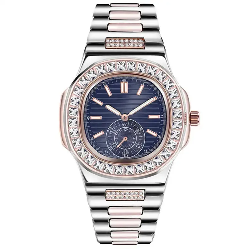 Men Big Famous Brand Watches Students Hip Hop Diamond Fashion