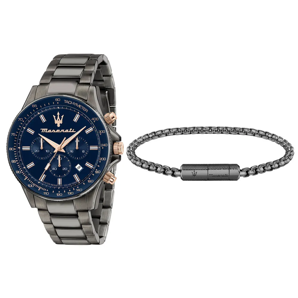 Men Sfida Blue 44mm Watch
