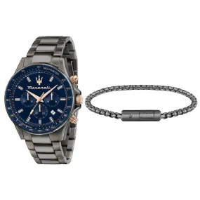 Men Sfida Blue 44mm Watch