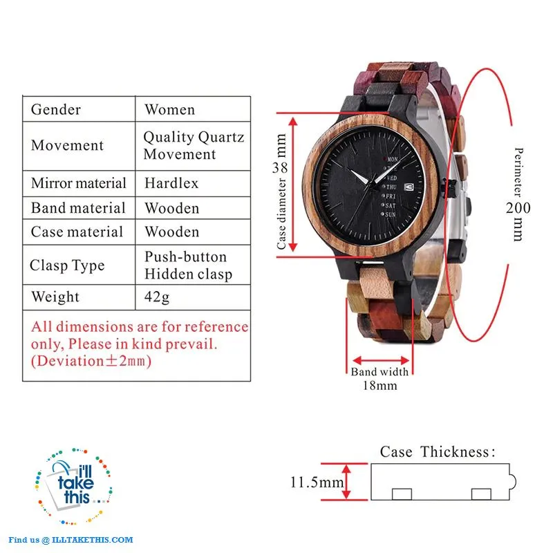Men's and Women's Couples Wooden Watches - Ideal His and Hers gift idea