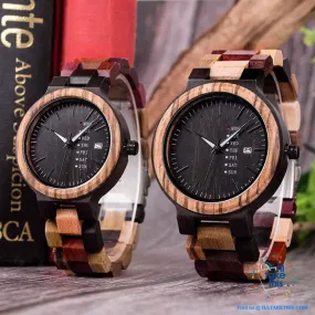Men's and Women's Couples Wooden Watches - Ideal His and Hers gift idea