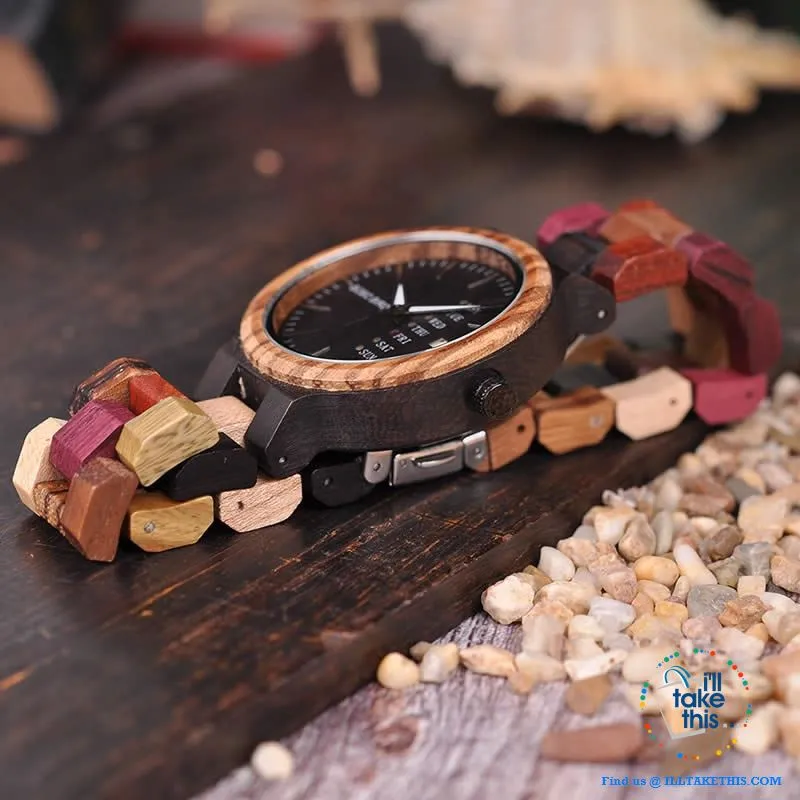 Men's and Women's Couples Wooden Watches - Ideal His and Hers gift idea