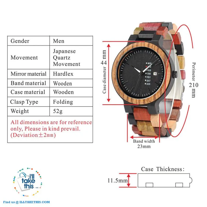 Men's and Women's Couples Wooden Watches - Ideal His and Hers gift idea