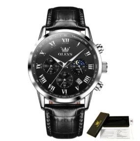 Men's Fashion Leather Strap Watch for Men W201350