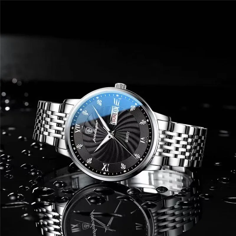 Men`s Luminous Waterproof Watch Quartz Business Wristwatch